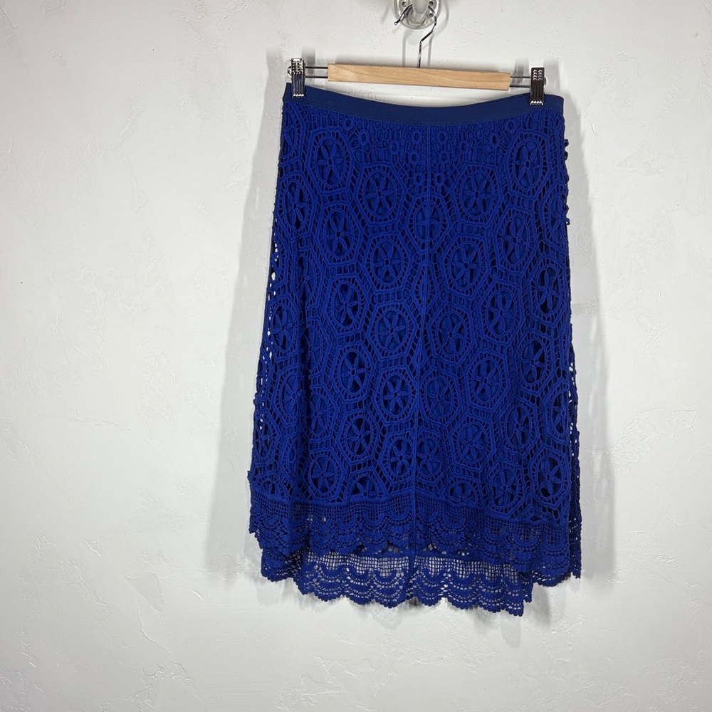 Ella Moss blue lace skirt size medium